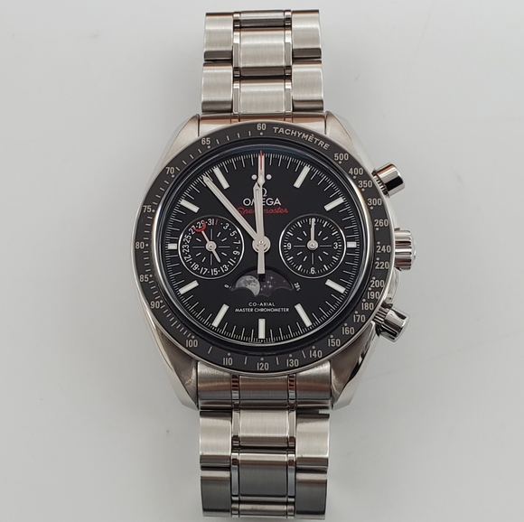 100% Authentic OMEGA Speedmaster Co-Axial Chronograph Moonphase Watch - Picture 6 of 16